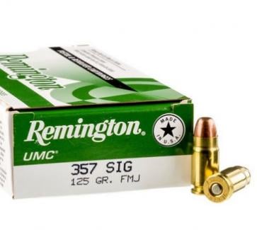 Remington 357 Sig Sauer 125 Grain Metal Case - L357S1