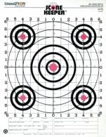 100 Yard Rifle Sight In Target Orange Bullseye 12 Per Pack - 45726