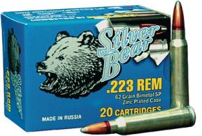 Silver Bear .223 Remington 62 Grain Soft Point 500 Per Case