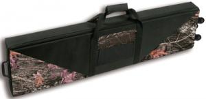 Hard-Sided Nylon Double Rifle Case Black With Camo Panels and Wh - BD551