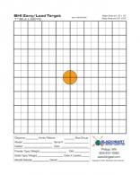 Zero/Load Targets 1 Inch Color Bullseye Measures 8.5x11 Inches 2 - BH-013-202