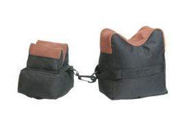 Bench Rest Bags Three Piece Canvas/Leather Green and Tan - BRB3C/L-28030
