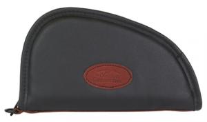 Superior Traditional Heart-Shaped Pistol Case Black Leather 11 I - CSP1007-28250