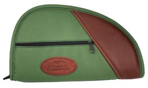 Deluxe Traditional Heart-Shaped Pistol Case Green Polyester With - CSP14-28056