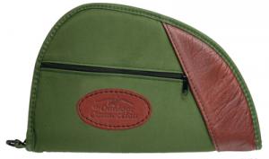 Deluxe Traditional Heart-Shaped Pistol Case Green Polyester With - CSP26-28082