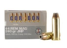 Hunter .44 Remington Magnum 240 Grain Jacketed Hollow Point - HT44240JHP/20
