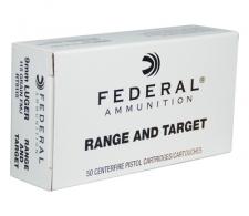 Federal Range and Target Handgun Ammunition 9mm Luger 115 Grain - RT9115
