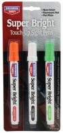 Super Bright Touch-Up Sight Pens Green/Red/White - 15106