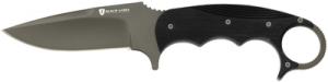 Black Label Strike Force Fixed Blade Tactical Knife 4 Inch Karambit-Style Blade Black G-10 Scales Handle Boxed - 320142BL
