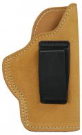 Suede Leather Angle Adjustable ISP Holster for Government 1911 Clones and Browning Hi-Power Right Hand Brown - 421808BN-R