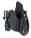 Leather Tuckable Pancake Holster for Glock .45/Smith & Wesson M&P Right Hand Black - 422001BK-R