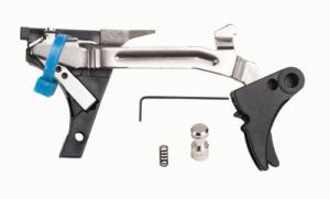 Fulcrum Drop In Trigger Kit Black Trigger Pad with Black Safety for Gen 1/2/3 For Glock 17/19/26/34 - ZT-FUL-DRP-9-BB