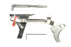 Fulcrum Ultimate Trigger Kit Stainless Trigger Pad with Black Safety for Gen 3 For Glock 21/30 - ZT-FUL-ULT45STB
