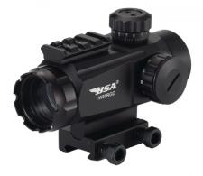 Tactical Red Dot Sight 35mm Red and Green Dot 5 MOA Reticle Black
