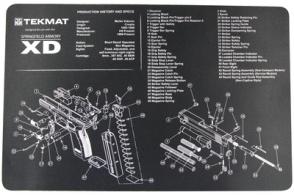 Blueprint Gun Cleaning Mat 11x17 Inches For Springfield XD - MAT-XD