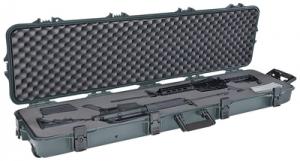 All Weather Double Scoped Gun Case With Wheels And Pluckable Foam Green - 108180