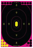 Shoot-N-C Pink Reactive Target 12x18 Inch Silhouette 100 Per Package - 34633