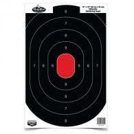 Dirty Bird Paper Silhouette Target Black/Red 12x18 Inch 100 Per Package - 35601