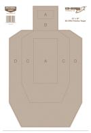 Eze-Scorer BC IPSC Practice Silhouette Targets 12x18 Inch 100 Per Package - 37018