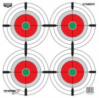 Eze-Scorer Multiple Bullseyes Paper Target Four Per Sheet 12 Inch 100 Sheets Per Package