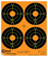 Caldwell Orange Peel Flake Off Bullseye Targets 4 Inch 25 Sheets/4 Per Sheet - 425824