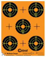 Caldwell Orange Peel Flake Off Bullseye Targets 2 Inch 10 Sheets/5 Per Sheet - 686444