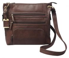 Cross Body Series Concealed Carry Purse Large Chocolate Brown