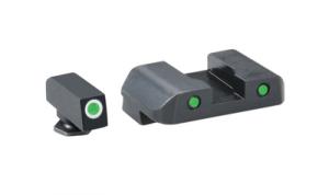 Pro Operator Night Sight Set Front Green With White Outline/Rear Green With Black Outline For Glock 20-41 - GL-233-OP