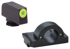 Ghost Ring and U-RAP Night Sights For Glock 20/21 Green Front/Lumi Outline Green Rear - GL-326