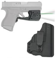 Laserguard Series Pro Fits Glock 42 Black Finish Green Laser with Blade Tech IWB Holster - LL-803G-HBT-G42