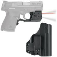 Laserguard Series Pro Fits Smith & Wesson M&P Shield .45 ACP Black Finish Red Laser With Blade Tech IWB Holster - LL-808-HBT