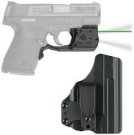 Laserguard Series Pro Fits Smith & Wesson M&P Shield .45 ACP Black Finish Green Laser With Blade Tech IWB Holster - LL-808G-HBT