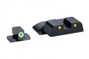 Pro Operator Night Sight Set Front Green With White Outline/Rear Yellow With Black Outline S&W M&P (not Shield) - SW-806