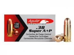 Aguila 38Super +P 130gr FMJ 50rd box - 38SUP