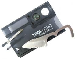 SOG TOOL LOGIC SURVIVAL CARD W/COMPASS CHARCOAL - SVC1