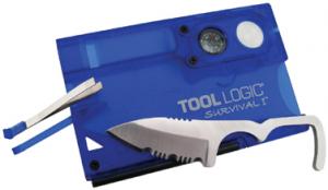 SOG TOOL LOGIC SURVIVAL CARD W/COMPASS BLUE - SVC1B