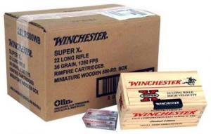 Winchester .22 LR  HP 36GR 1280FPS 500 ROUNDS
