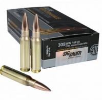 Sig Sauer Elite Match Grade Open Tip Match Hollow Point 308 Winchester Ammo 20 Round Box