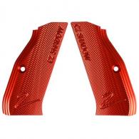 CZ ALUMINUM GRIPS LONG SHADOW 2 RED - 40161