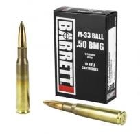 Barrett M33 Full Metal Jacket 50 BMG Ammo 10 Round Box - 14670