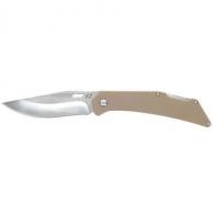 Schrade Slingshot Lockback Folder 4" Recurve Clip Point/Satin AUS-10 Blade 5" G10 Handle - 1159301