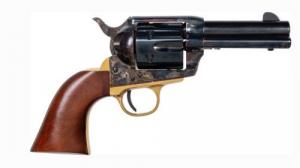 Pietta Great Western II Liberty 9mm Luger 6 Shot 3.50 Blued Engraved Octagon Barrel, Blued Engraved Cylinder