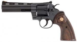 Colt Python Revolver, .357 Magnum, 5" Barrel, Blued Wood Gold Grip, Blemished - PYTHONBP5WTSBLEM Colt Python Revolver, .357 Magnum, 5" Barrel, Blued Wood Gold Grip, Blemished - PYTHONBP5WTSBLEM