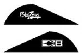 Bohning Blazer Vanes Black 100 pk. - 10832BK2
