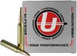 Underwood Ammo 338 Lapua Mag, 300 Grain, Hollow Point Boat Tail, 10/Box - 856 Underwood Ammo 338 Lapua Mag, 300 Grain, Hollow Point Boat Tail, 10/Box - 856
