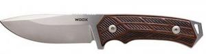 WOOX KNIFE ROCK 62 FIXED BLADE 4.25" GRAY/WALNUT ENGRAVED HD!