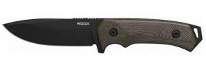 WOOX KNIFE ROCK 62 FIXED BLADE 4.25" BLACK MICARTA PLAIN HND!