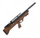 Hatsan FlashPup QE .25 Caliber PCP Air Rifle 17.7" Barrel 870 fps 10 Shot Walnut Bullpup Stock Black Finish