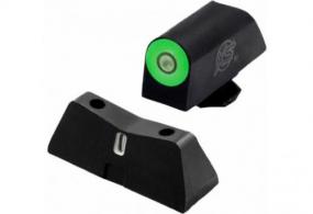 XS Sights DXT2 Pro Green Standard Height Glock 17/19 Sights - GLX201S5G