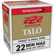 WINCHESTER .22 WMR 40GR JHP